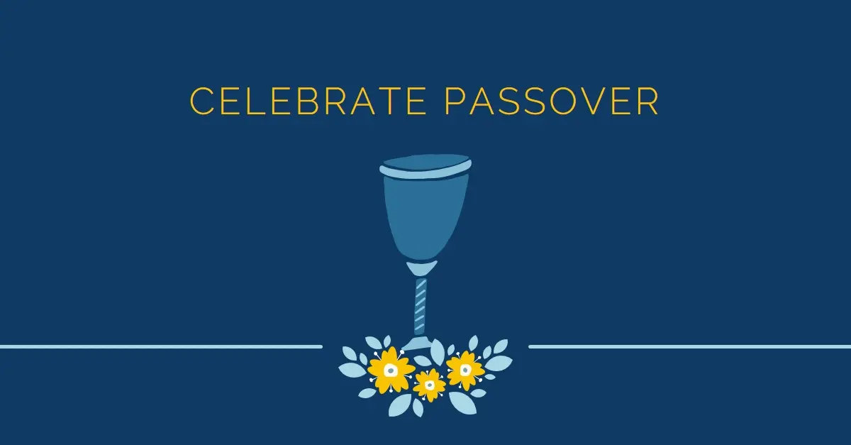 Celebrating Passover blue whimsical-color-block