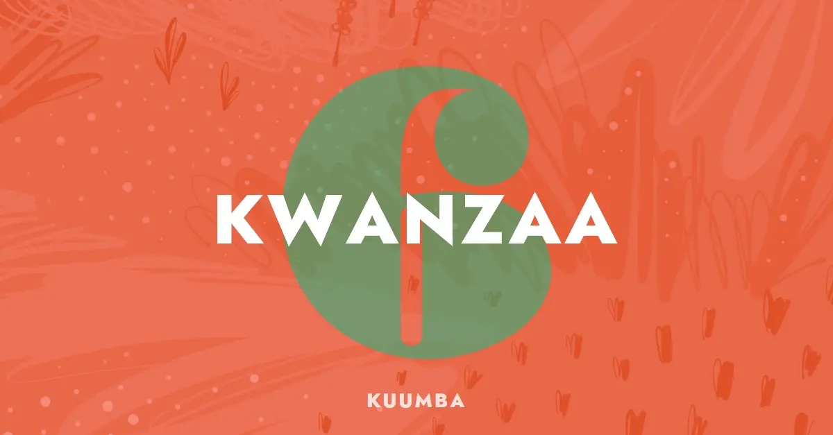 Celebrate the sixth day of Kwanzaa orange organic-simple