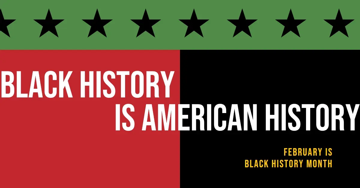 Black History Month black modern-color-block
