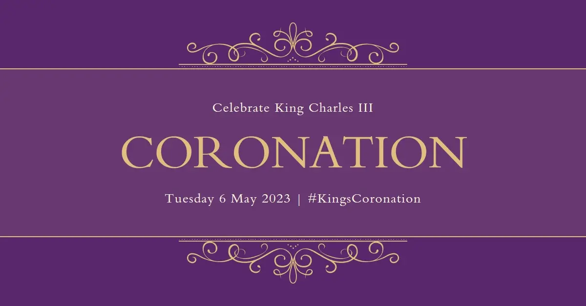 A royal announcement purple modern-simple