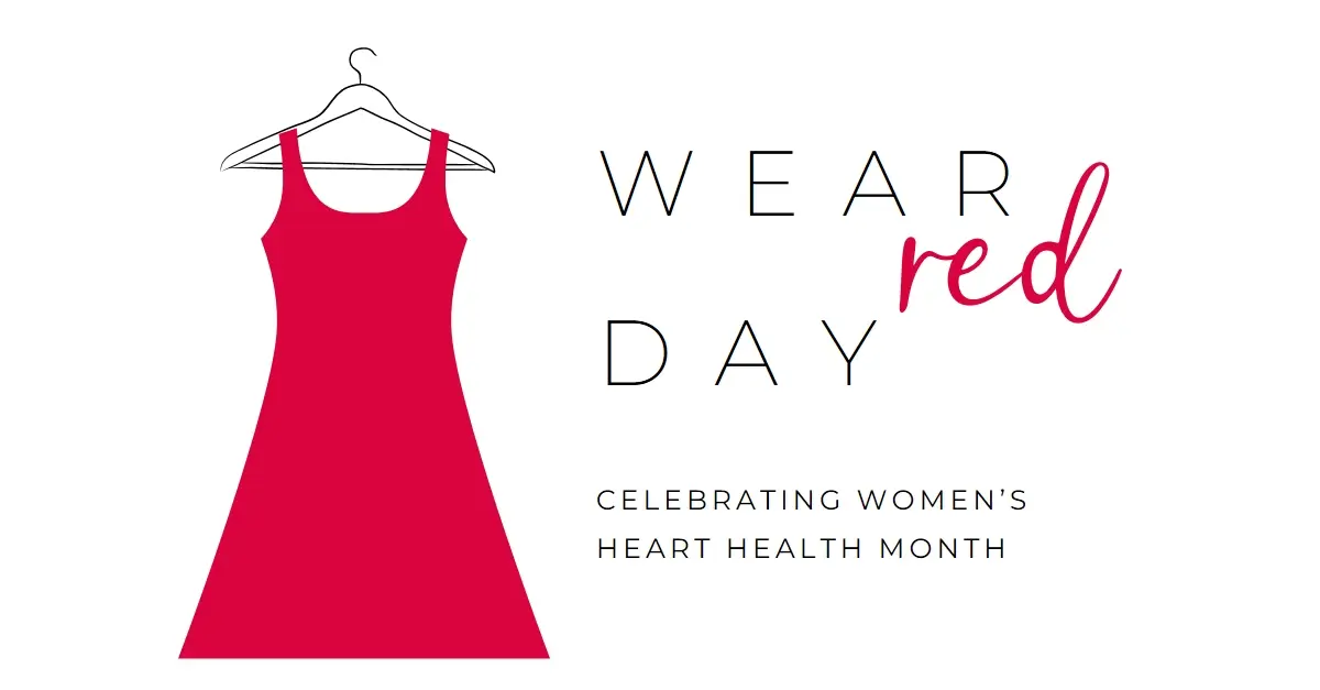 Celebrate Women's Heart Health Month white whimsical-line