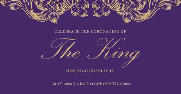 A coronation fit for a king purple modern-simple