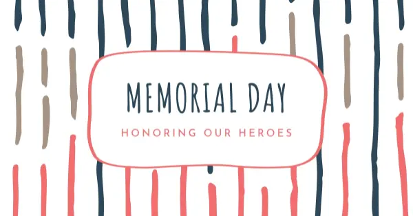 Honoring our heroes white whimsical-line