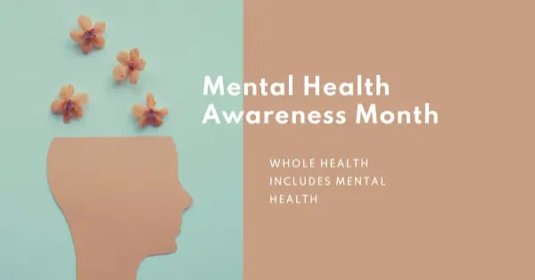 Mental Health Awareness Month brown modern-simple