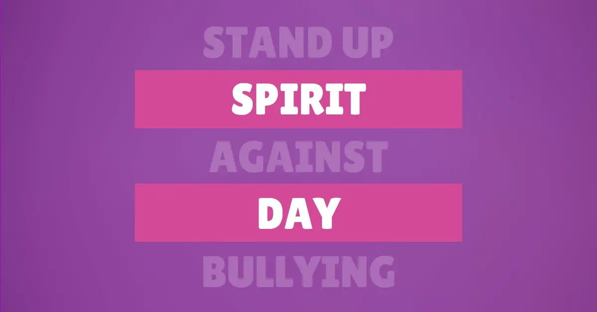 Stand up against bullying purple modern-bold