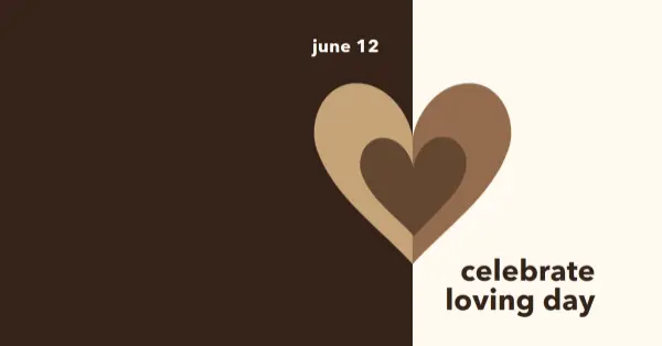 Celebrate Loving Day brown modern-simple
