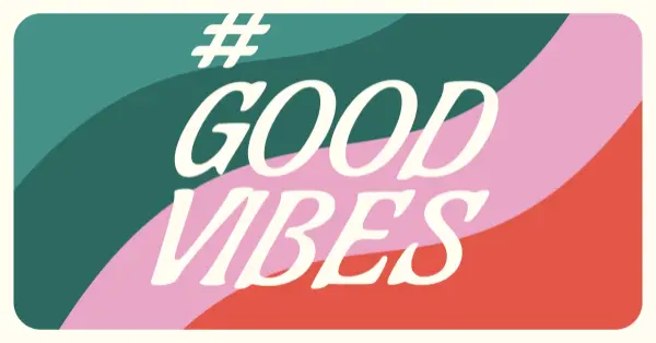 Subscribe to good vibes green vintage-retro