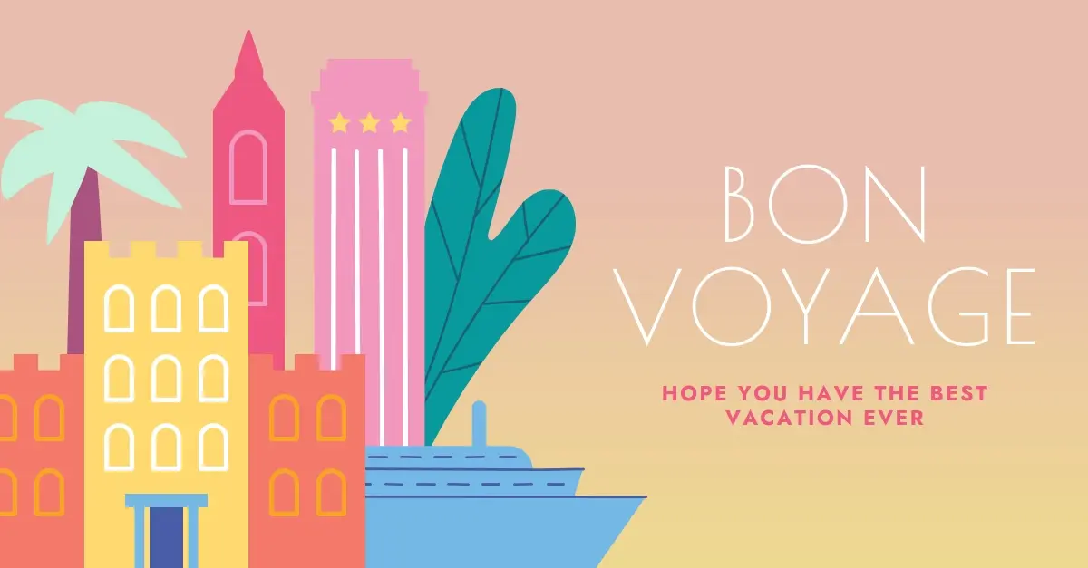 Vacay away pink modern-color-block