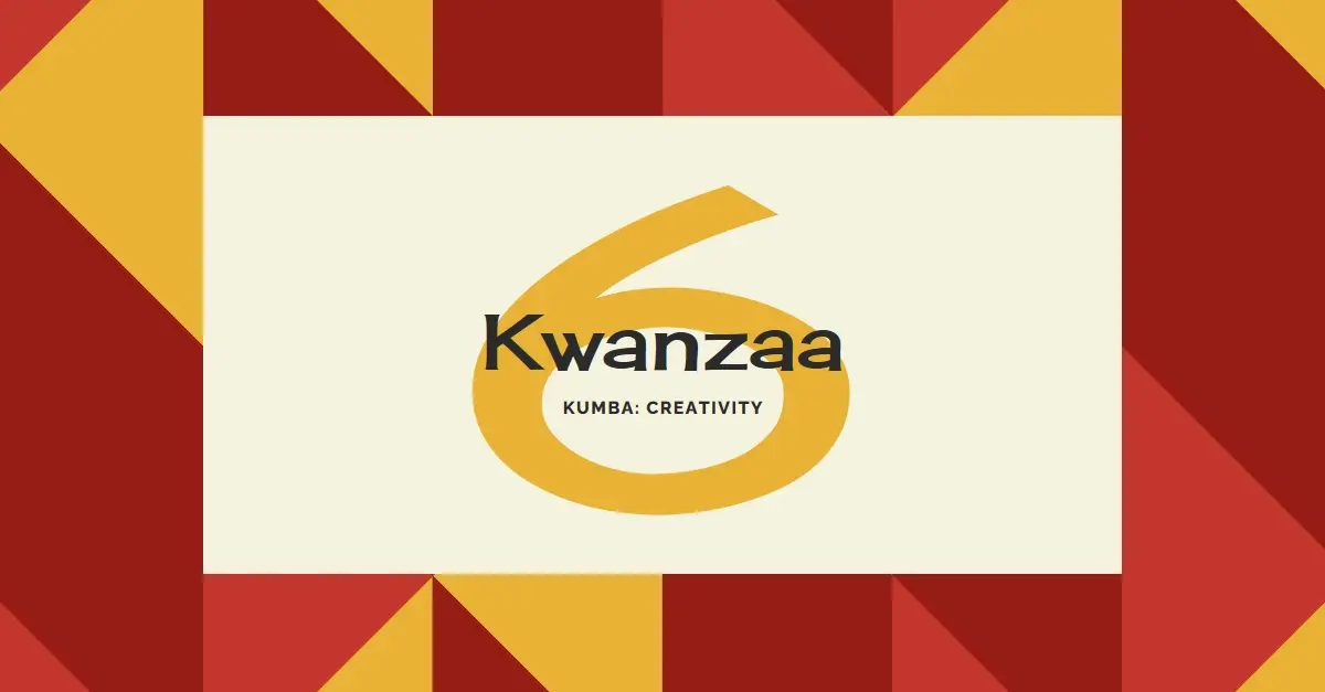 Creativity for Kwanzaa red modern-geometric-&-linear