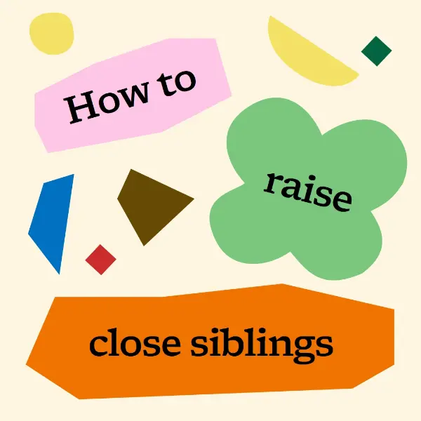 Siblings and how to raise them white organic cut-outs playful