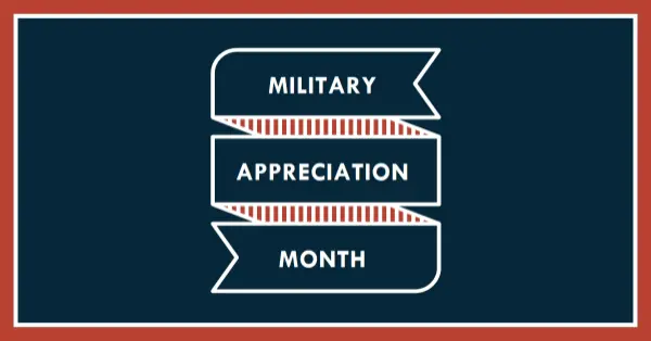 Celebrating Military Appreciation Month blue modern-simple