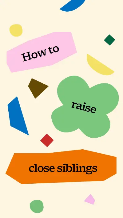 Siblings and how to raise them white organic cut-outs playful