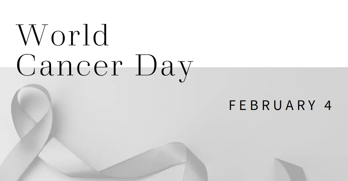 Observing World Cancer Day gray modern-simple