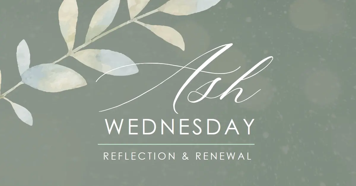 Celebrating Ash Wednesday gray modern-simple