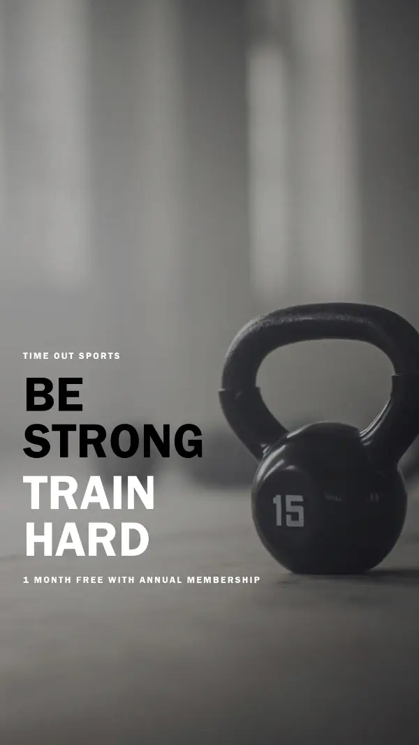 Train hard gray modern-simple