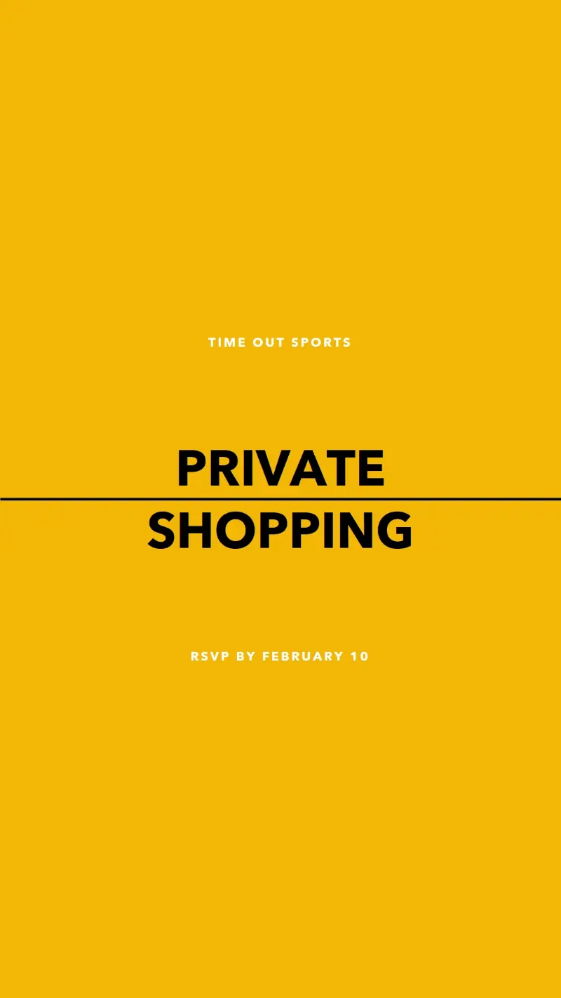 Private shopping event yellow modern-simple