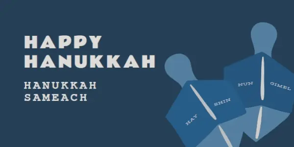 Hanukkah traditions blue modern-color-block