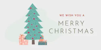 Wishing you a merry Christmas gray whimsical-color-block