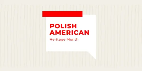 Honoring Polish American heritage white modern-bold