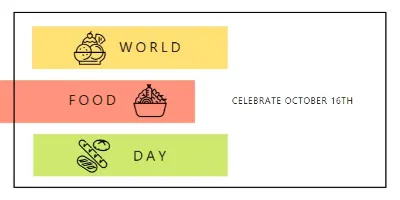 Celebrate world food day white modern-simple