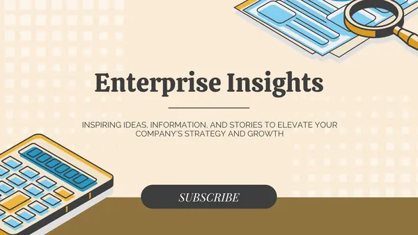 Subscribe to enterprise insights yellow Modern simple