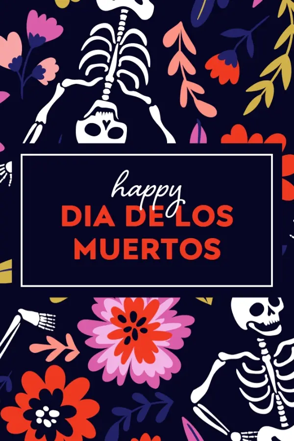 Fiesta de los Muertos black whimsical-color-block