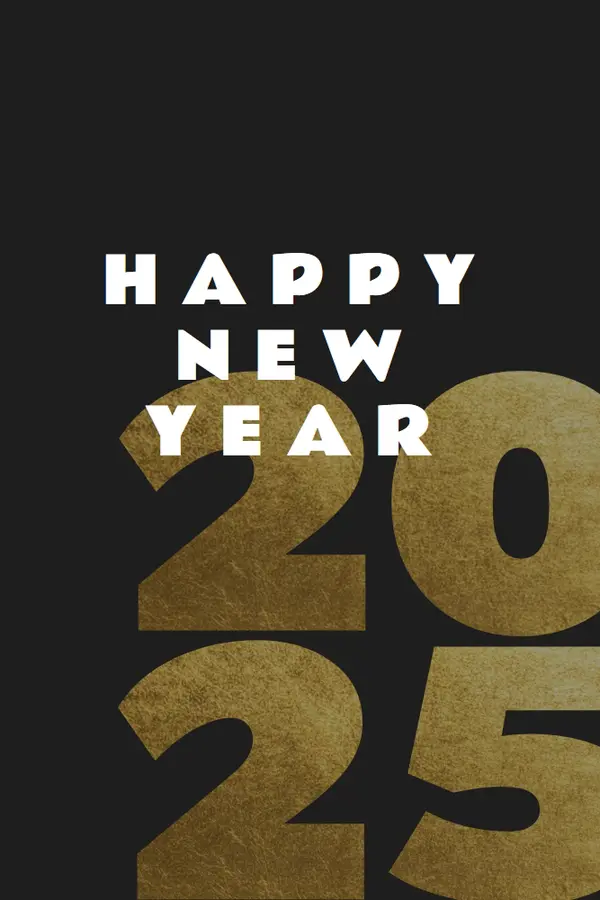 Happy new year to you black modern-bold