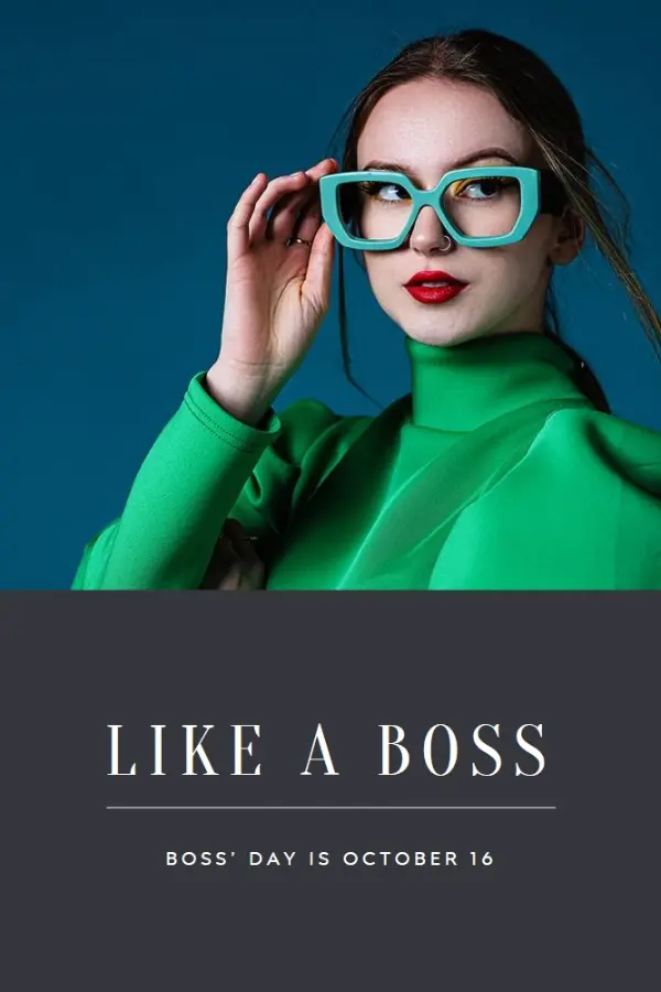 Boss lady blue modern-simple