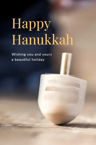 The beauty of Hanukkah yellow modern-simple