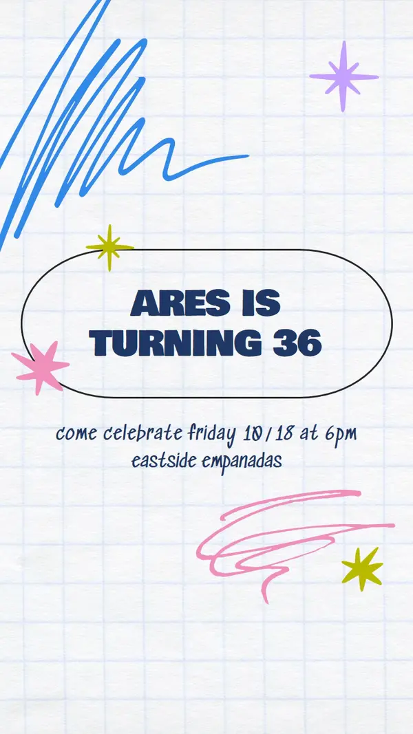 Come celebrate my birthday