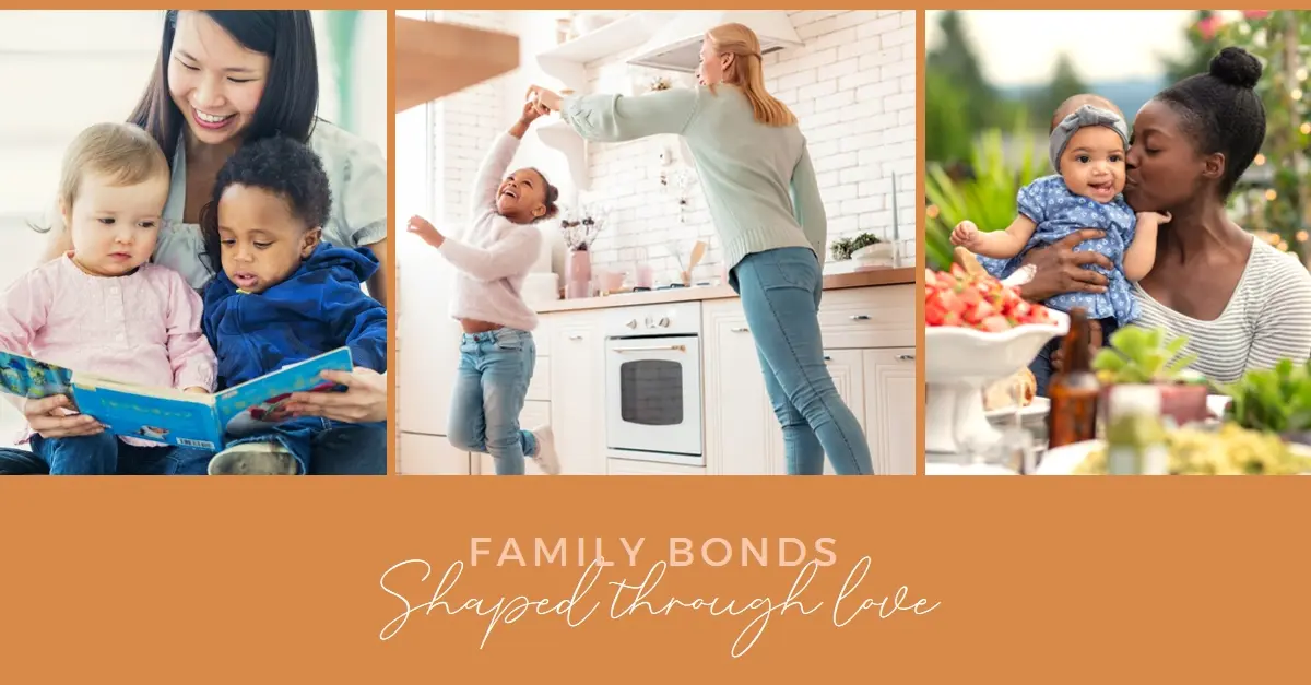 Celebrating family bonds orange modern simple classic contemporary stylish current