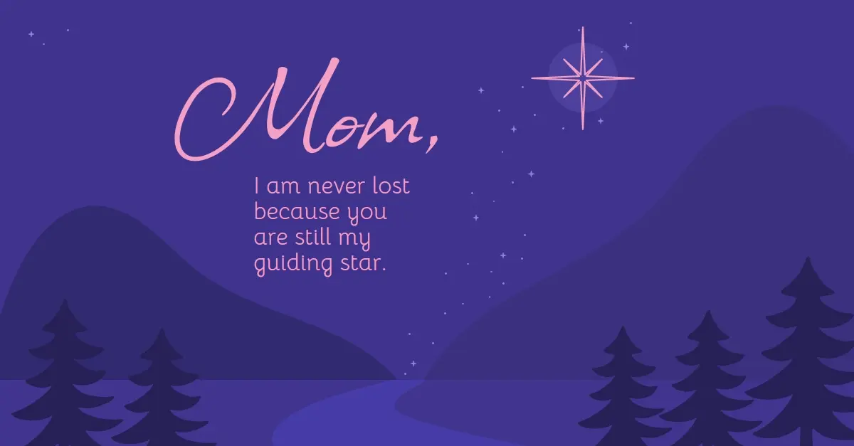 You're my guiding star purple graphical whimsical storybook magical dreamy