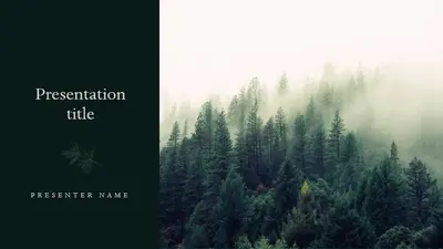 Pine design green modern-simple