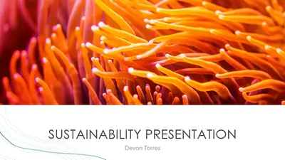 Ocean presentation blue organic-simple
