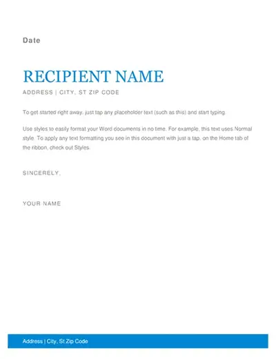 Business letter