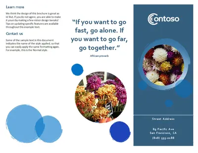 Bubbles brochure modern-simple