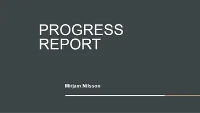 Project status report organic boho