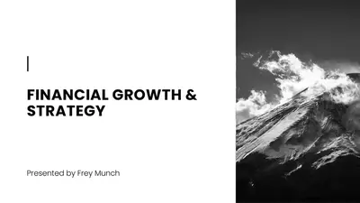 B&W minimalist finance presentation modern bold