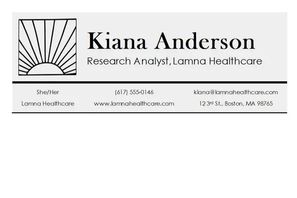 Contemporary corporate email signature gray vintage retro