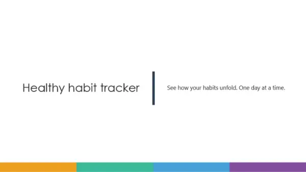 Healthy Habit Tracker modern simple