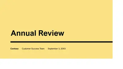Impact annual presentation yellow modern-simple
