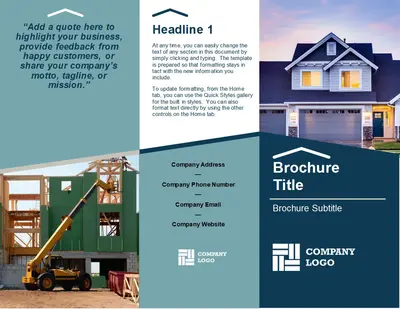 Builder brochure modern-simple