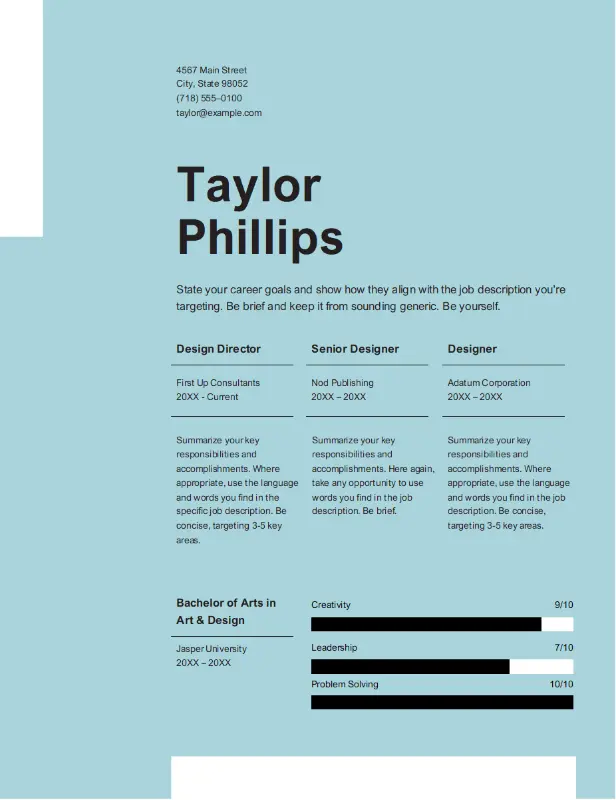 Clean elegant resume <a href=