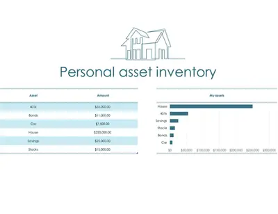 Personal asset inventory modern simple