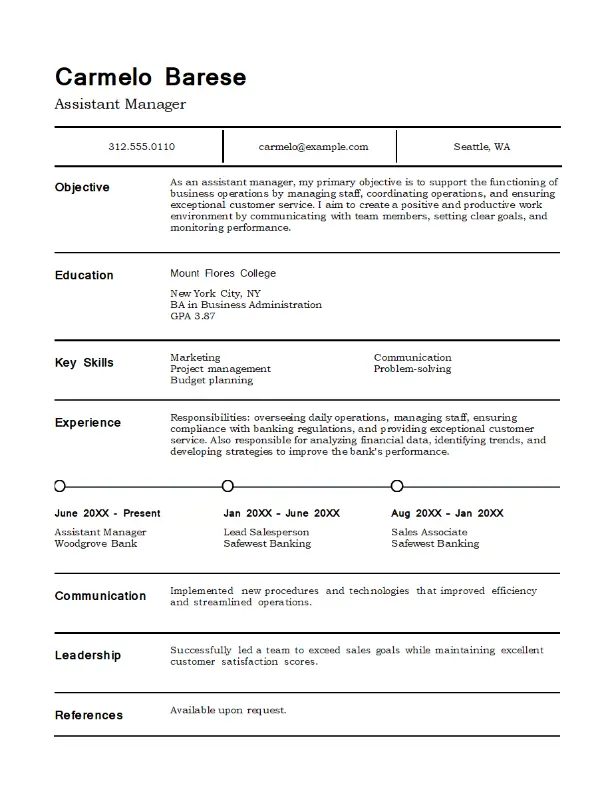 Free resume templates to download and print | Microsoft Create