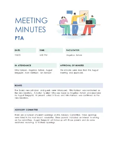 word templates meeting notes printable