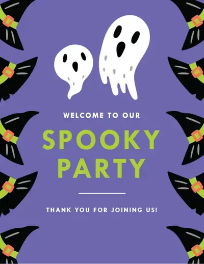 Halloween party printables whimsica color block