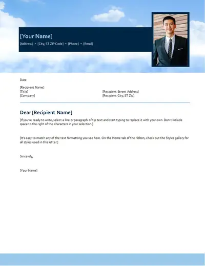 Blue sky cover letter