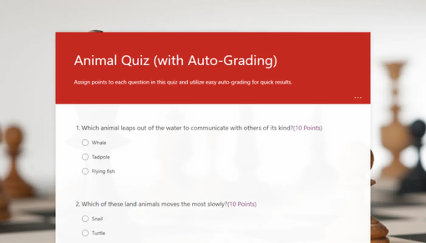 Templates gratuitos de quiz