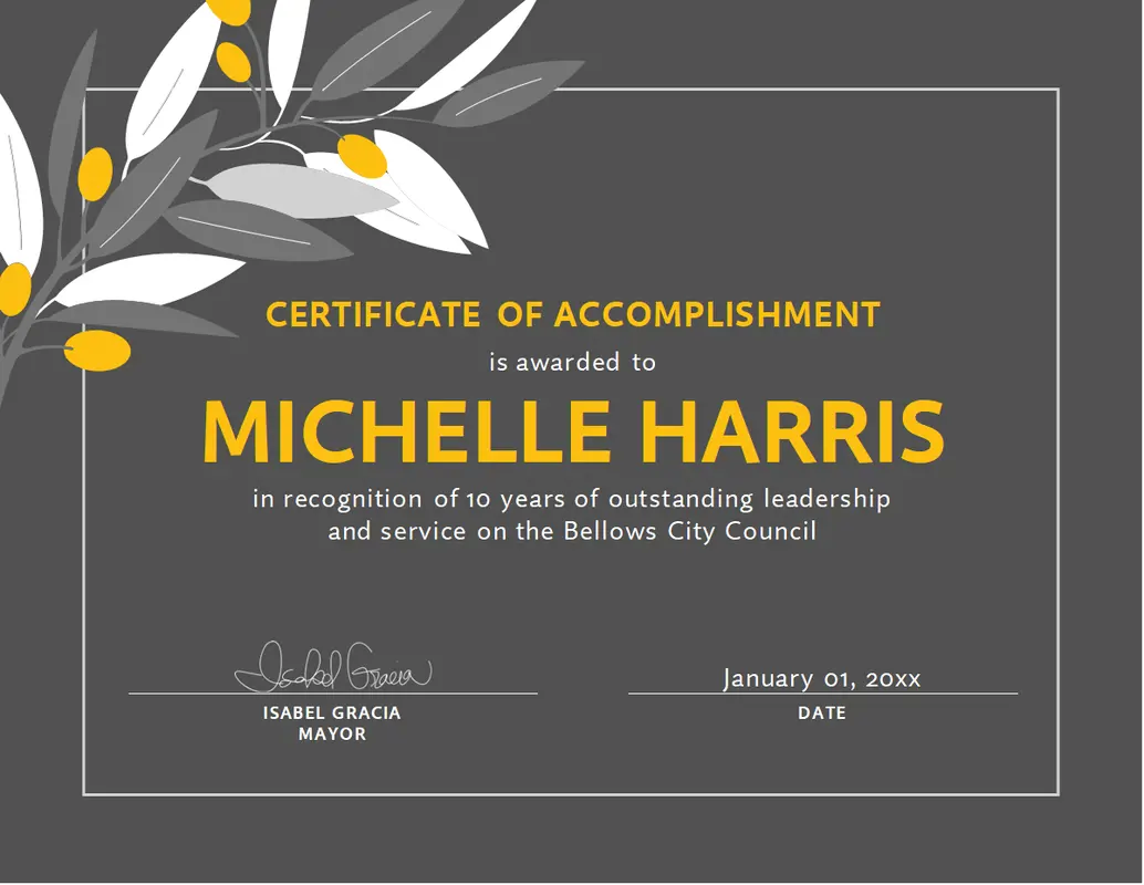 Free certificate templates | Microsoft Create
